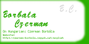 borbala czerman business card